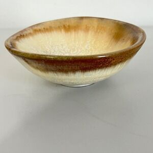 Pigeon River Pottery E Olvney Brown Glaze Ceramic Bowl Dish
